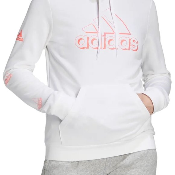 NWT $60 ADIDAS Women S AEROREADY DRY Active LOGO Sleeve Graphic Hoodie Jacket - Picture 7 of 16